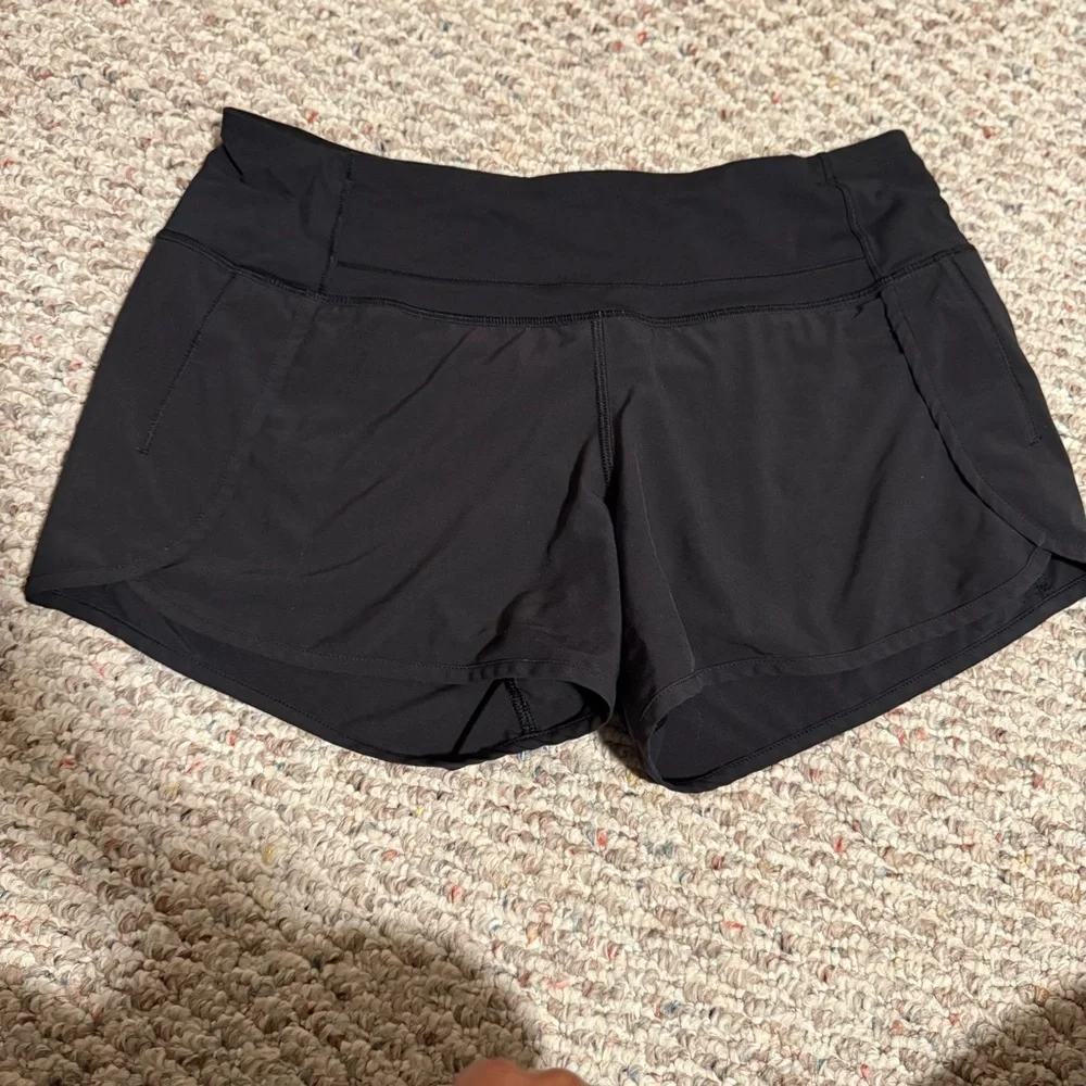 Lululemon Run Times Short *4-way Stretch Black- Size 6